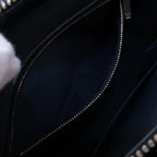 Louis Vuitton Monogram Matt Stockton Blue Leather Tote Shoulder Hand — view 8