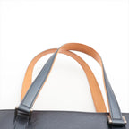 Louis Vuitton Monogram Matt Stockton Blue Leather Tote Shoulder Hand — view 6