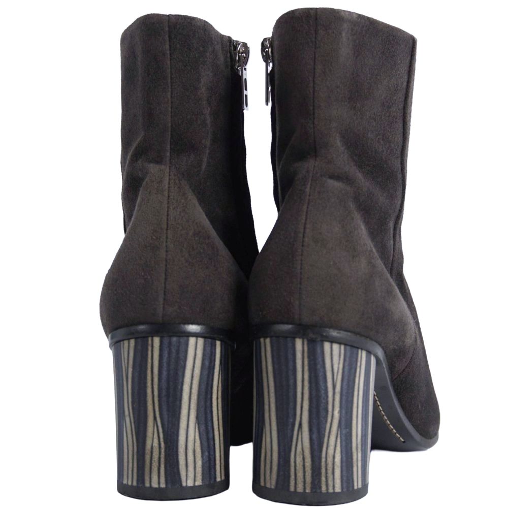 Hermes Boots Short Suede Leather Heels — view 5