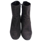 Hermes Boots Short Suede Leather Heels — view 4