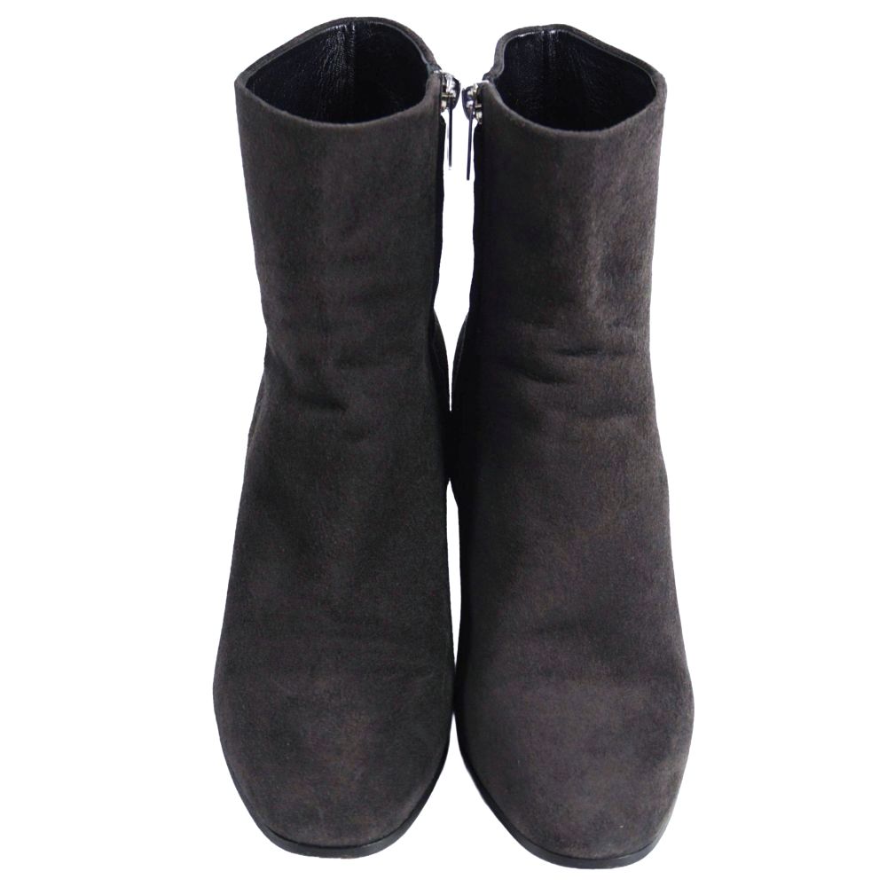 Hermes Boots Short Suede Leather Heels — view 4