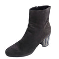 Hermes Boots Short Suede Leather Heels