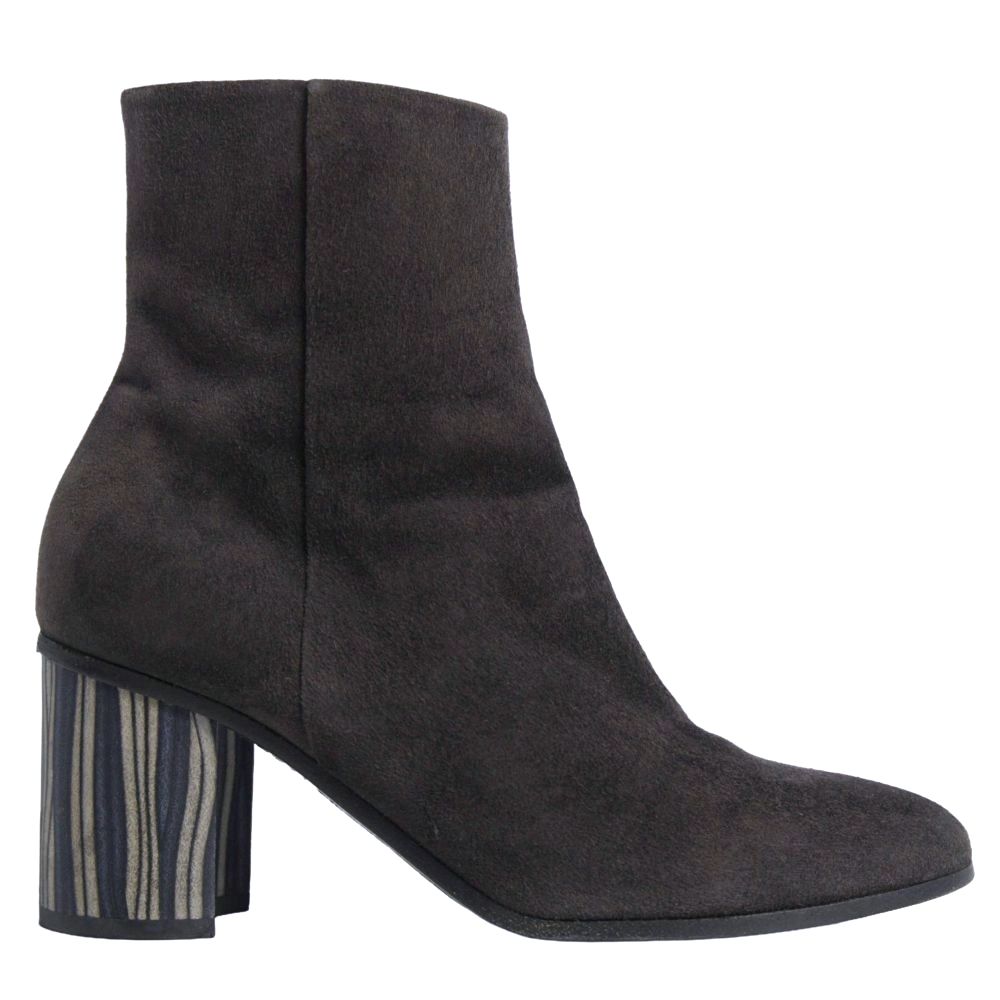 Hermes Boots Short Suede Leather Heels — view 6