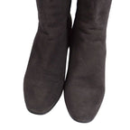 Hermes Boots Short Suede Leather Heels — view 3