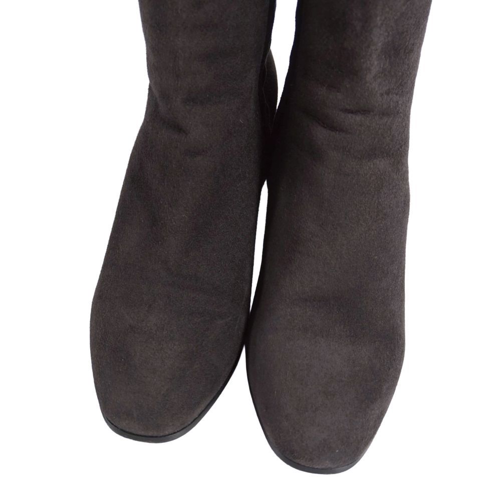 Hermes Boots Short Suede Leather Heels — view 3