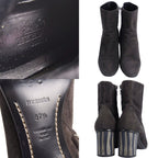 Hermes Boots Short Suede Leather Heels — view 9