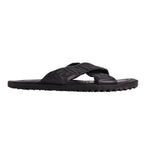 Fendi Sandals FF Logo Zucchini Slide Leather — view 6