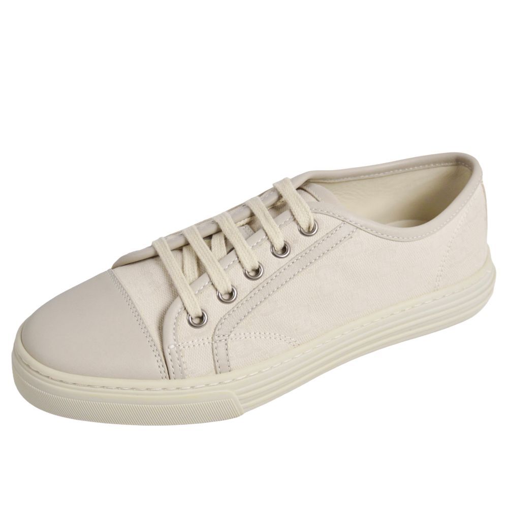 Gucci Sneakers GG Pattern Low Cut Canvas Leather