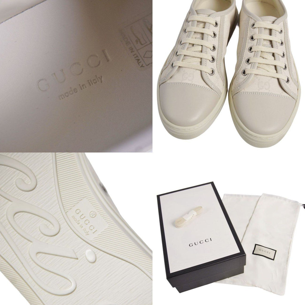 Gucci Sneakers GG Pattern Low Cut Canvas Leather — view 9