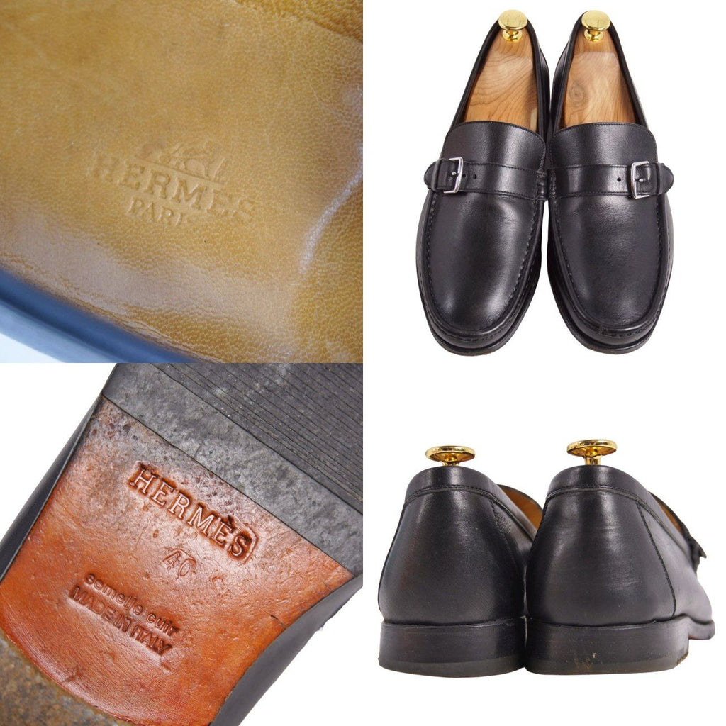 Hermes Loafers Moccasins Business Shoes Leather — view 9