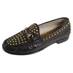 Gucci Loafers Moccasins Horsebit Studs Leather