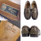 Gucci Loafers Moccasins Horsebit Studs Leather — view 9