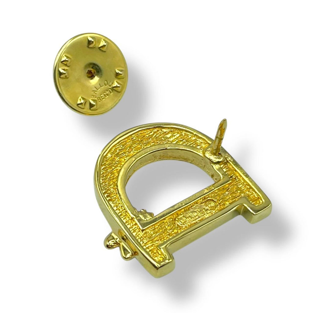 Dior Brooch Gold Bee Logo — view 3