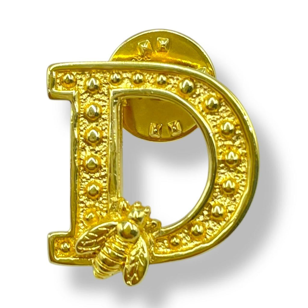 Dior Brooch Gold Bee Logo