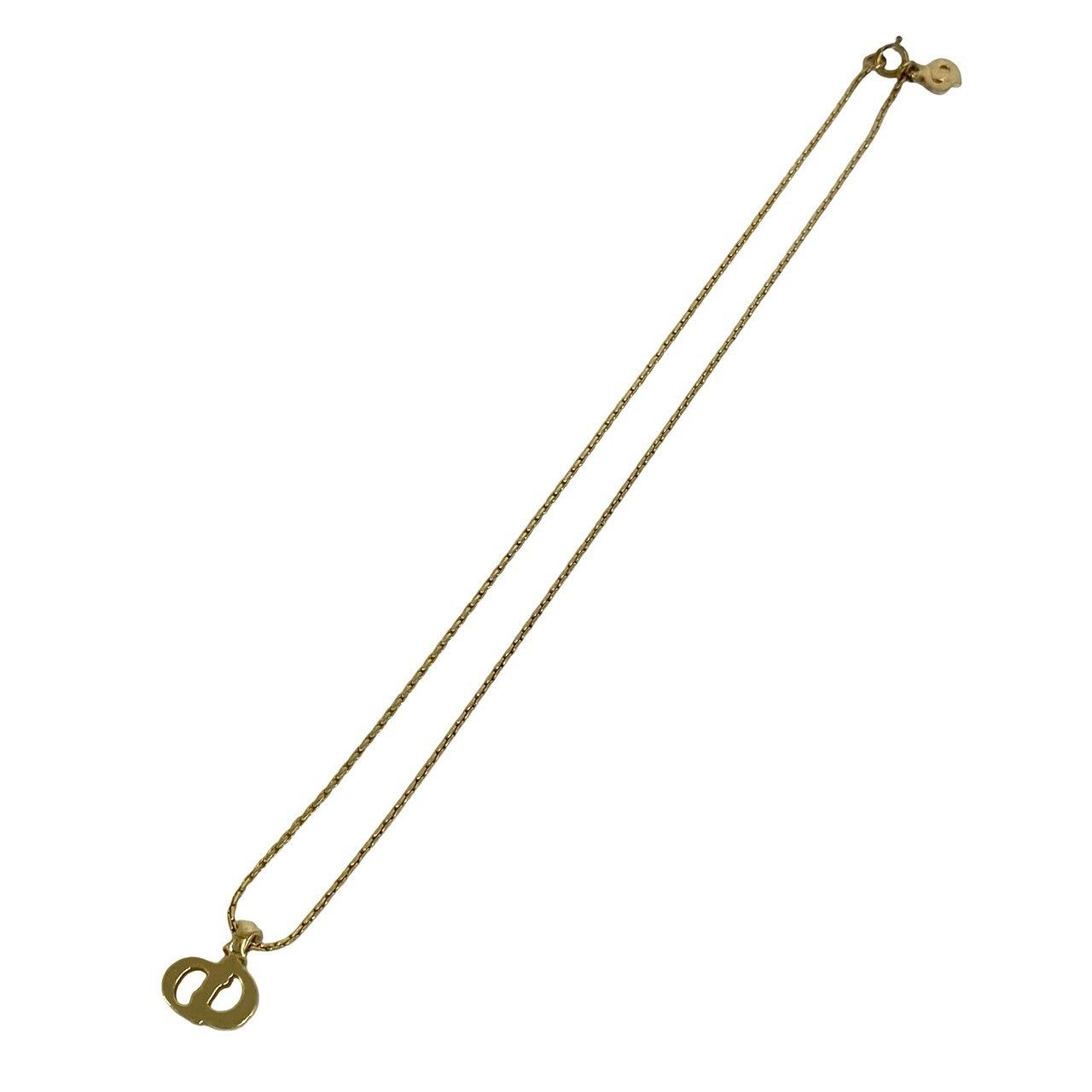 Dior CD Logo Motif Pendant Choker Gold — view 5
