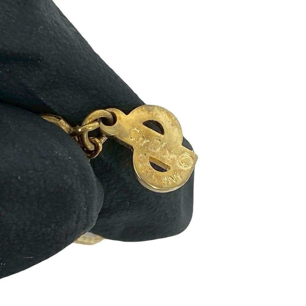 Dior CD Logo Motif Pendant Choker Gold — view 3