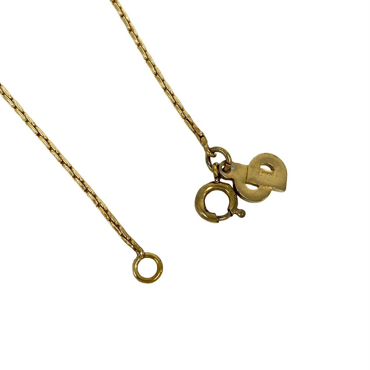 Dior CD Logo Motif Pendant Choker Gold — view 4