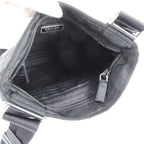 Prada Tessuto Nylon Triangle Logo Leather Shoulder Bag Crossbody Messenger Tote — view 7