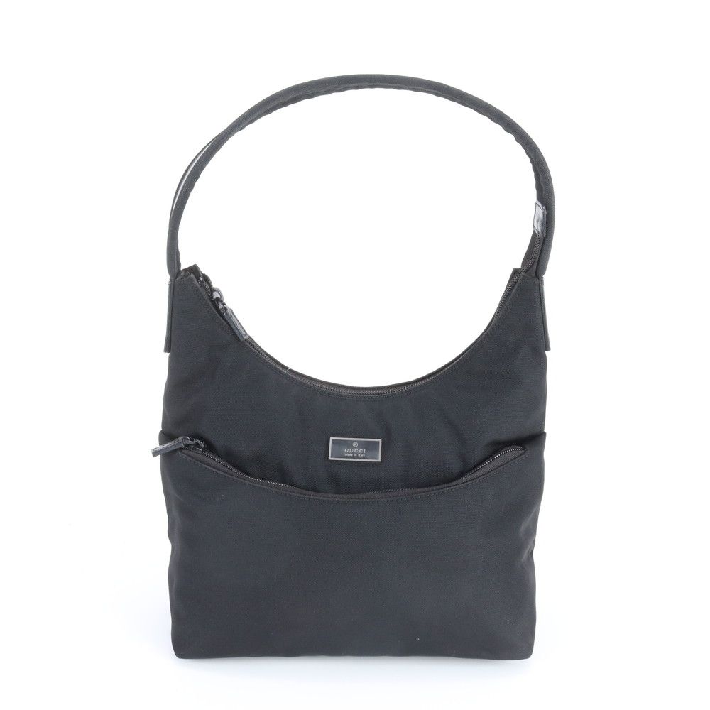 Gucci 001 Leather Shoulder Bag Black