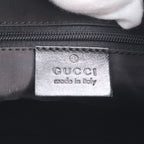 Gucci 001 Leather Shoulder Bag Black — view 9