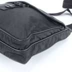Prada Tessuto Nylon Leather Shoulder Bag Crossbody Messenger Business Black — view 4