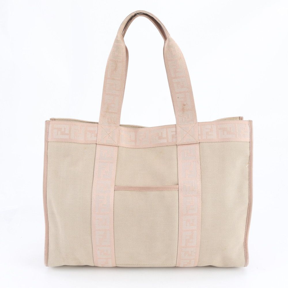 Fendi FF Logo Zucca Leather Tote Shoulder Hand