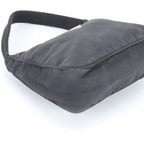 Prada Tessuto Nylon Triangle Logo Handbag Tote Black — view 4