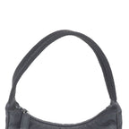 Prada Tessuto Nylon Triangle Logo Handbag Tote Black — view 2
