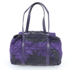 Dior Cannage Leather Tote Shoulder Hand Silver — view 3