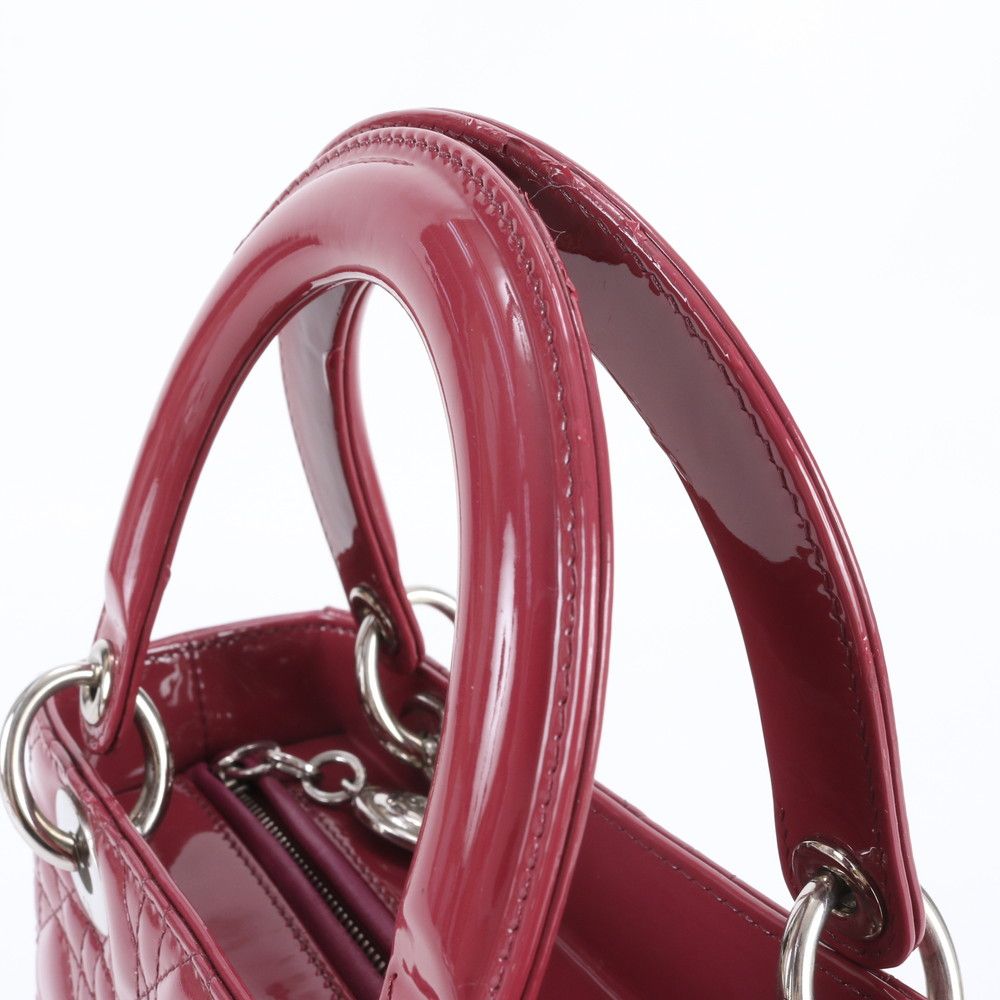Dior Cannage Lady Leather Handbag Tote — view 2
