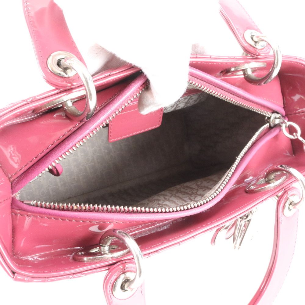 Dior Cannage Lady Leather Handbag Tote — view 7
