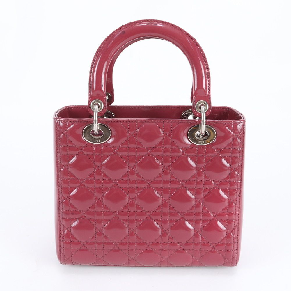 Dior Cannage Lady Leather Handbag Tote — view 3
