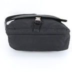 Prada Tessuto Nylon Triangle Logo Leather Shoulder Bag Crossbody — view 6