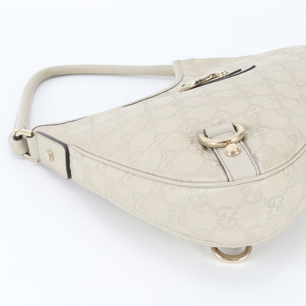 Gucci Guccissima Abbey Leather Shoulder Bag Hand — view 6