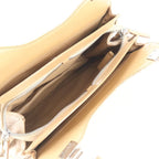 Fendi Zucca Wool Leather Shoulder Bag Tote Hand Beige — view 7
