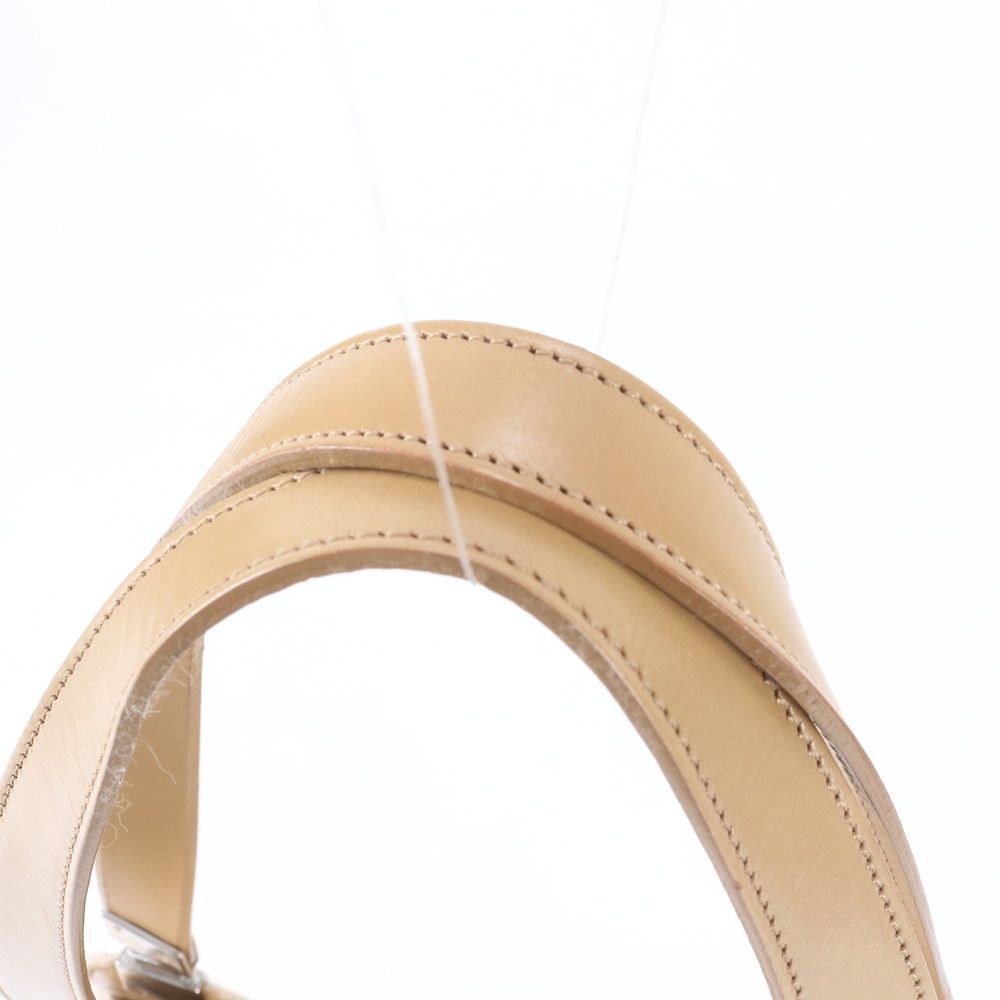 Fendi Zucca Wool Leather Shoulder Bag Tote Hand Beige — view 2