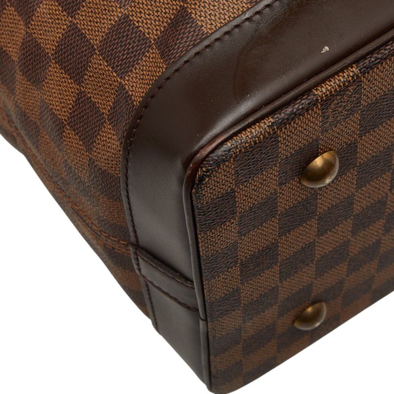 Louis Vuitton Damier West End PM Boston Bag 2-Way Brown Leather — view 7