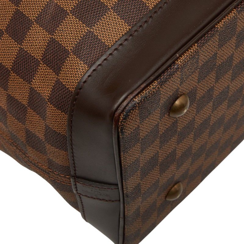 Louis Vuitton Damier West End PM Boston Bag 2-Way Brown Leather — view 5