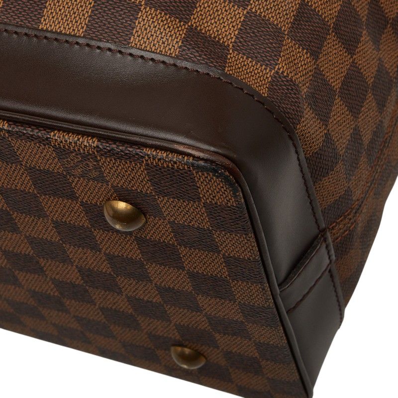 Louis Vuitton Damier West End PM Boston Bag 2-Way Brown Leather — view 4