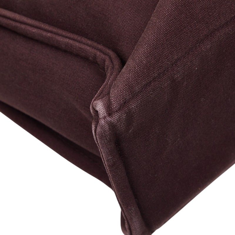 Hermes Fourre Tout MM Tote Wine Red Canvas — view 7