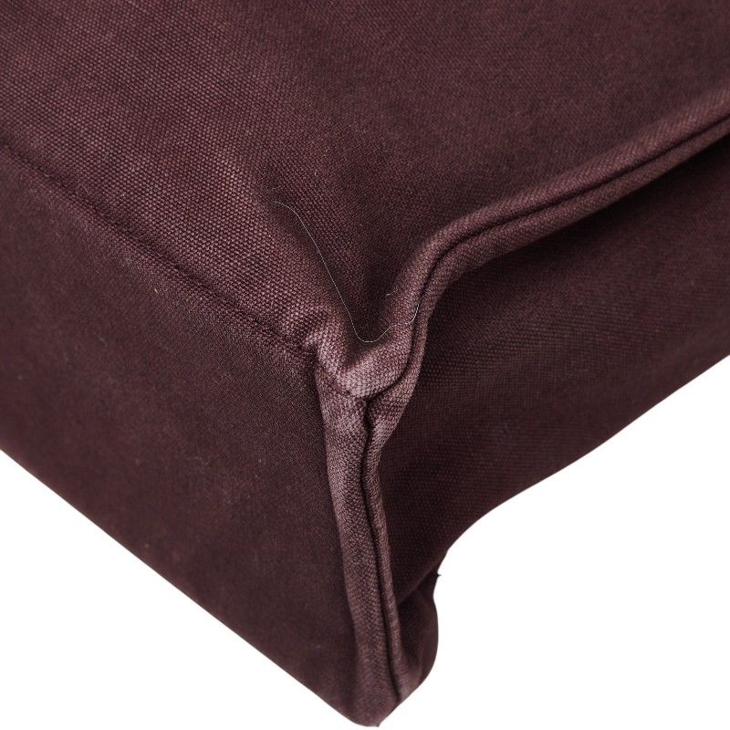 Hermes Fourre Tout MM Tote Wine Red Canvas — view 4
