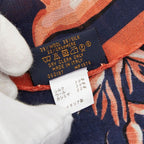 Louis Vuitton Etole Hawaiian Lily Shawl Large Navy Multicolor Silk Wool 1- Scarf — view 7
