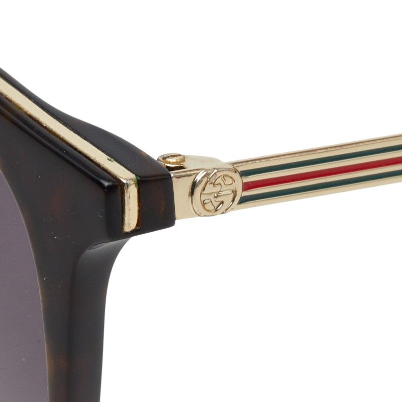 Gucci Interlocking Sherry Line Asian Fit Sunglasses Black Acetate 1- Eyewear — view 5