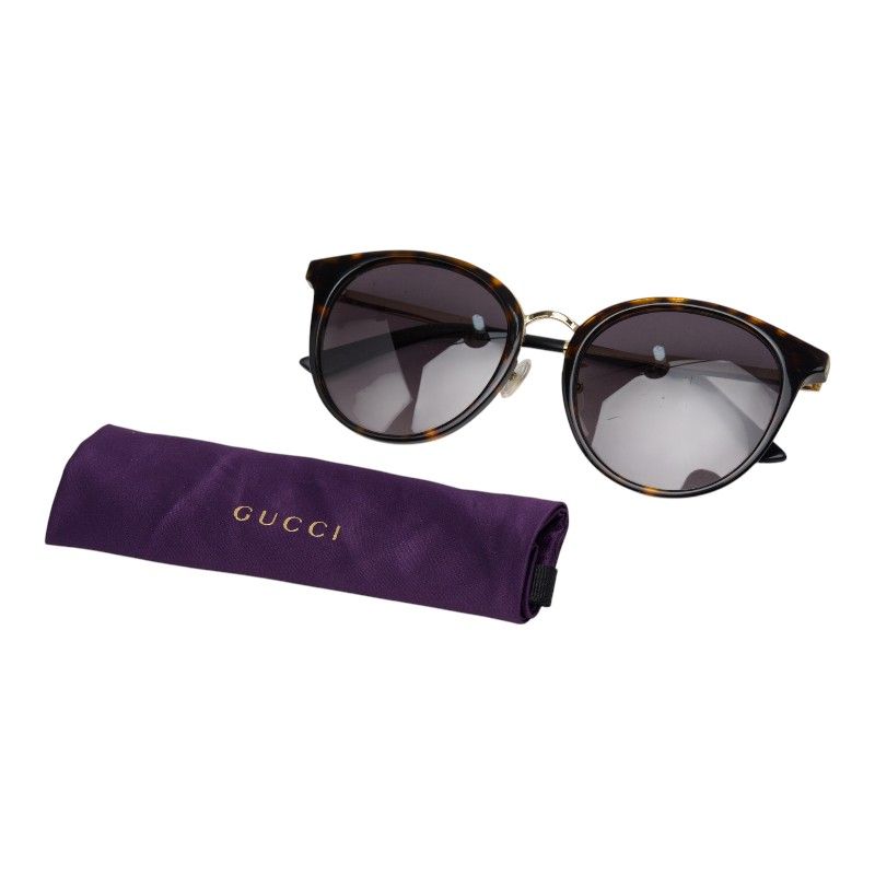 Gucci Interlocking Sherry Line Asian Fit Sunglasses Black Acetate 1- Eyewear — view 7