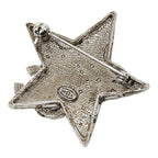Chanel CC Logo Star Motif Brooch 05 Silver Metal Rhinestone — view 2