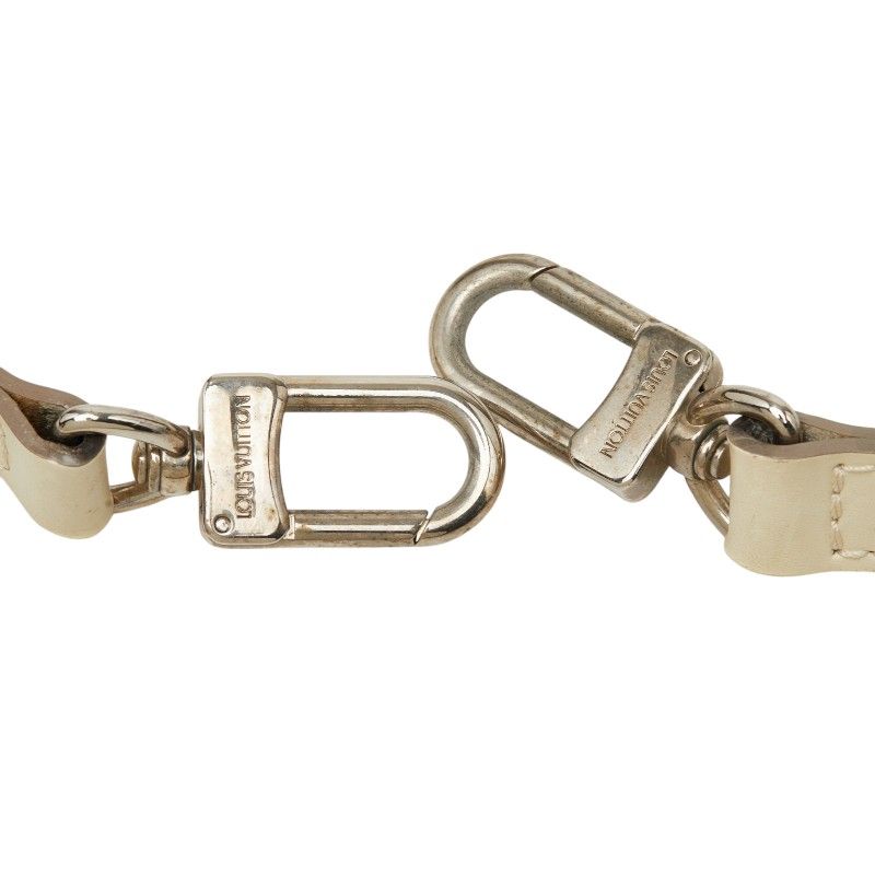 Louis Vuitton Shoulder Strap White Leather — view 4