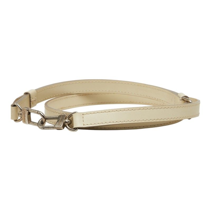 Louis Vuitton Shoulder Strap White Leather — view 2