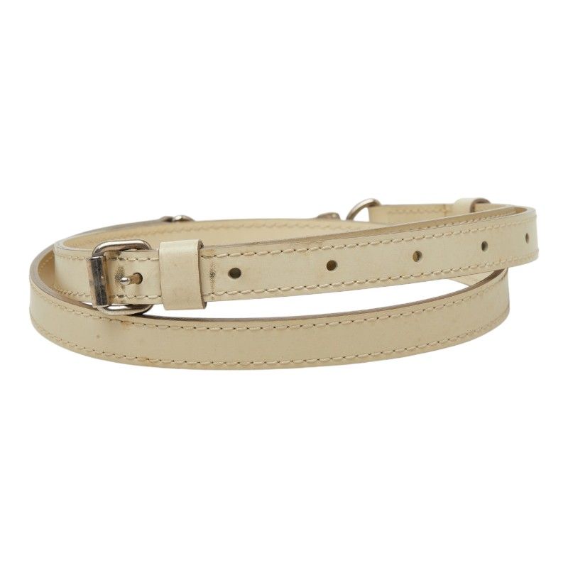 Louis Vuitton Shoulder Strap White Leather — view 3