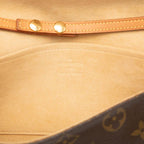 Louis Vuitton Monogram Pochette Twin GM Crossbody Shoulder Bag Brown Leather — view 5