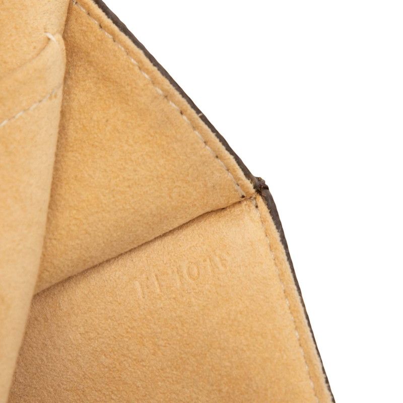 Louis Vuitton Monogram Pochette Twin GM Crossbody Shoulder Bag Brown Leather — view 6